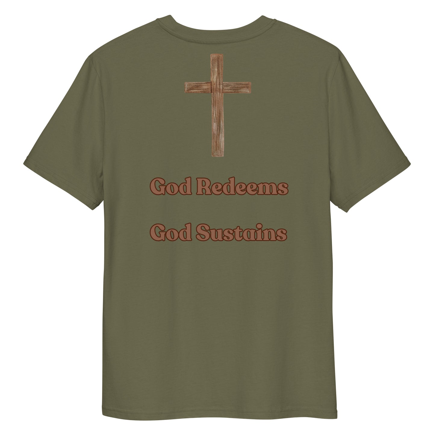 Unisex Organic Cotton T-Shirt, Crew Neck Men/Women Tee, Gift, Christian/Religious, Short Sleeve, Motivational Tee