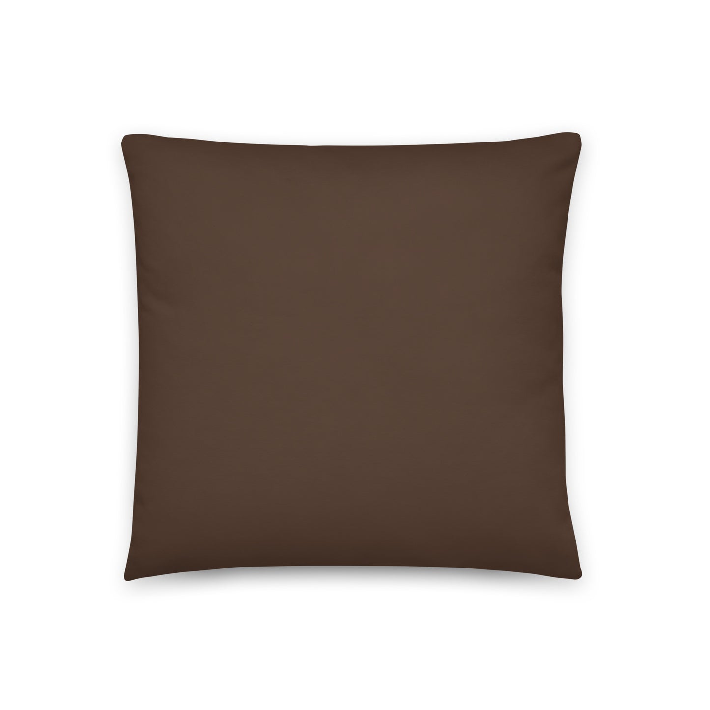 Decorative Walnut Brown 18 x 18 inches Throw Pillow Case & Insert