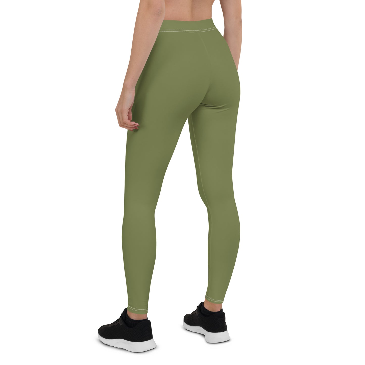 Olive Green Workout Leggings for Women