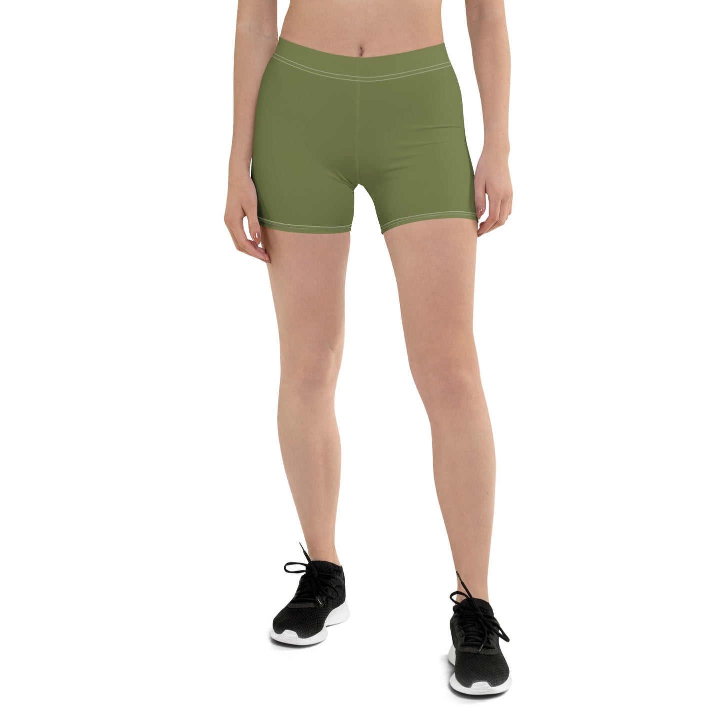 Olive Green Women's Workout Shorts