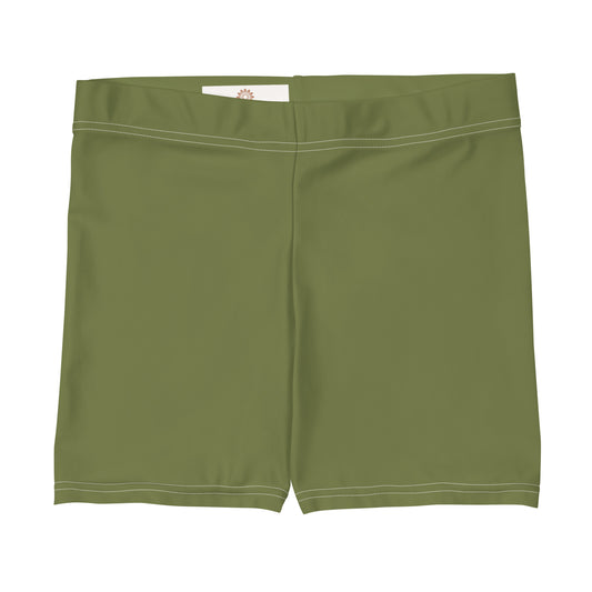 Olive Green Women's Workout Shorts