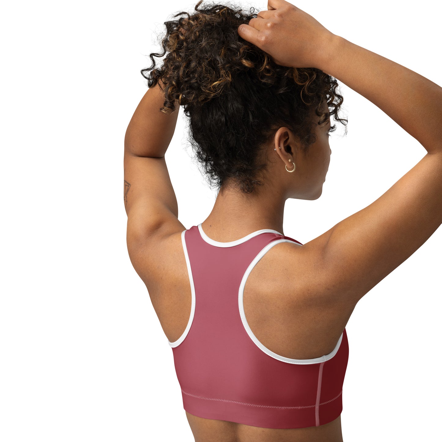 Maroon Pink Sports Bra for Women