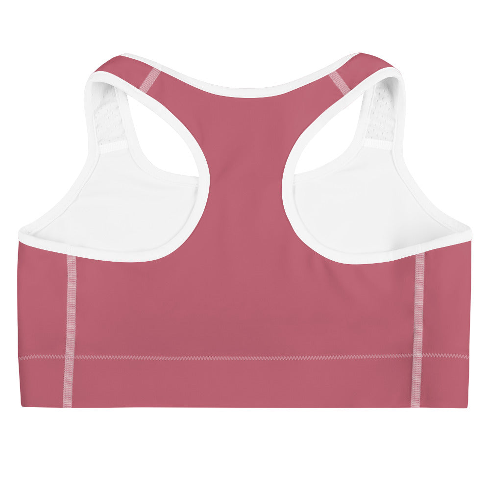 Maroon Pink Sports Bra for Women