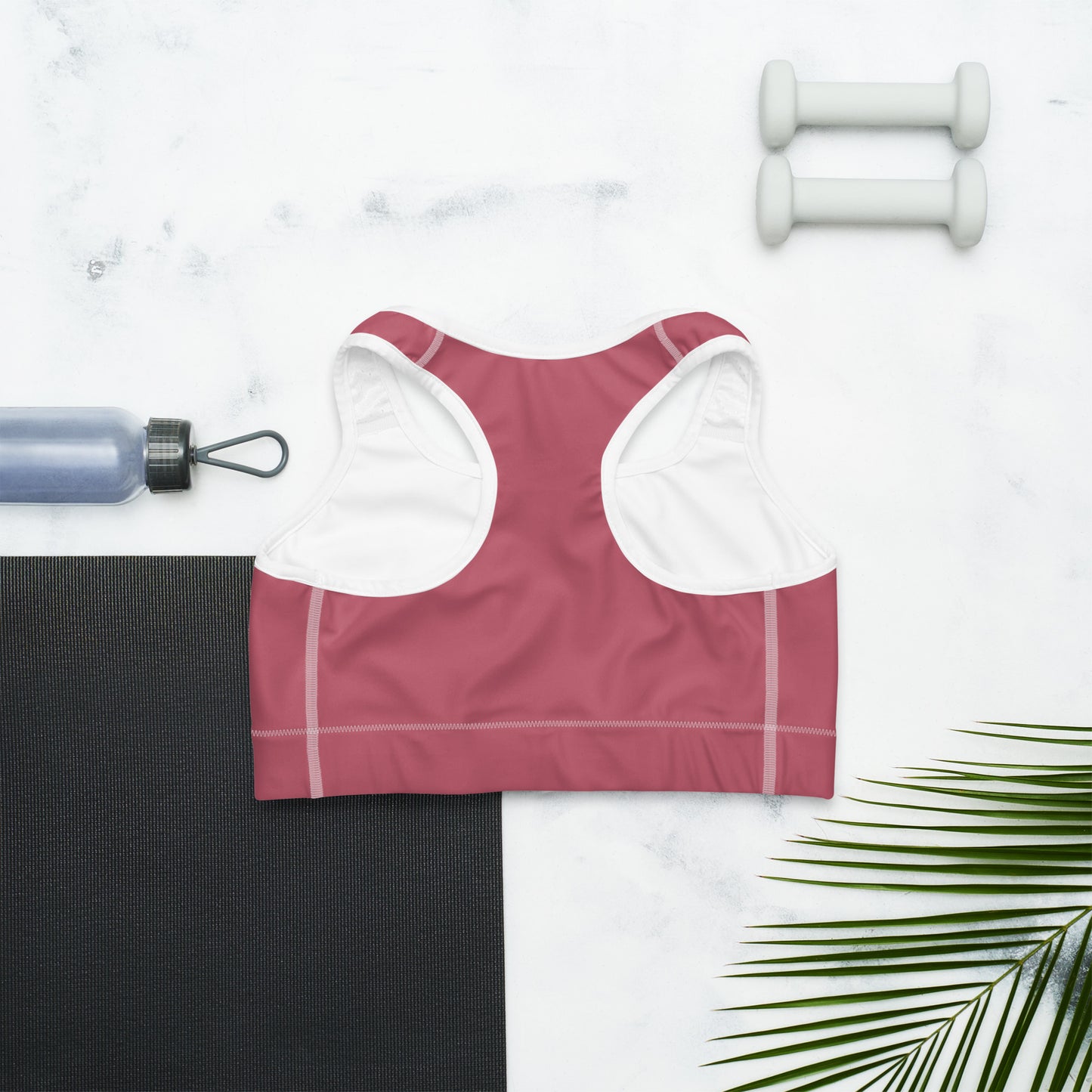 Maroon Pink Sports Bra for Women