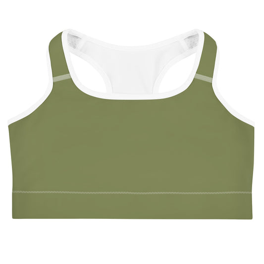 Olive Green Sports Bra for Women