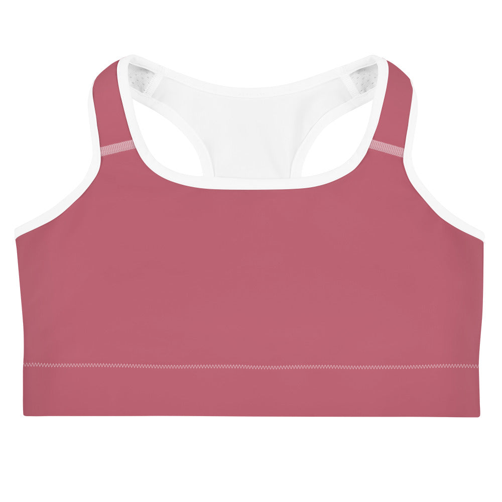 Maroon Pink Sports Bra for Women