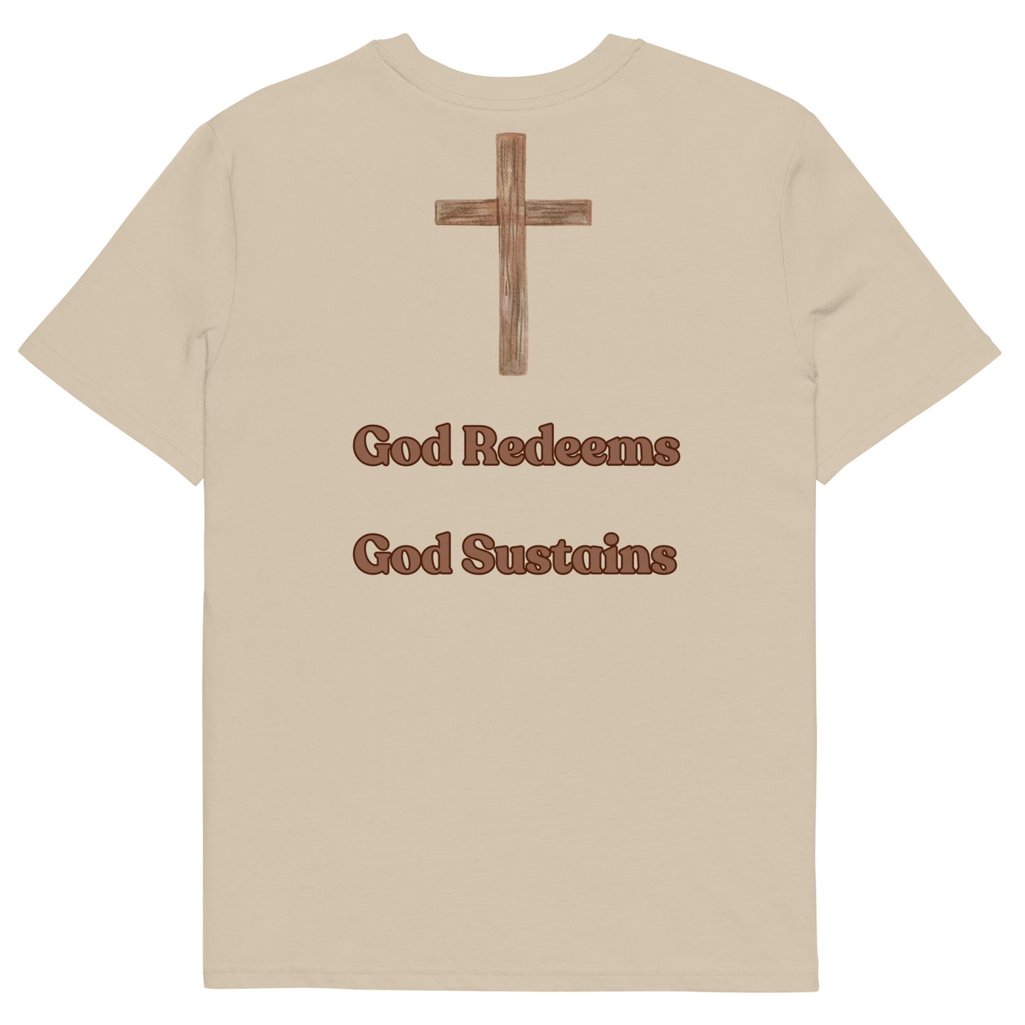 Unisex Organic Cotton T-Shirt, Crew Neck Men/Women Tee, Gift, Christian/Religious, Short Sleeve, Motivational Tee